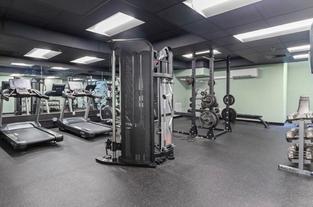 Fitness Equipment, Gym, Interior, Recessed Lighting