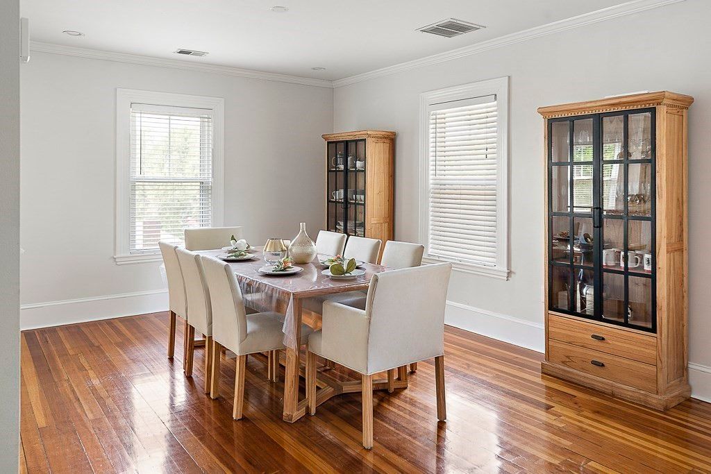 Dining room, Interior, Wood Texture Flooring