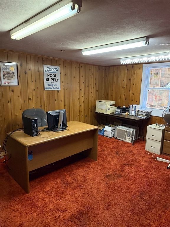 Home Office, Interior, Wooden Walls