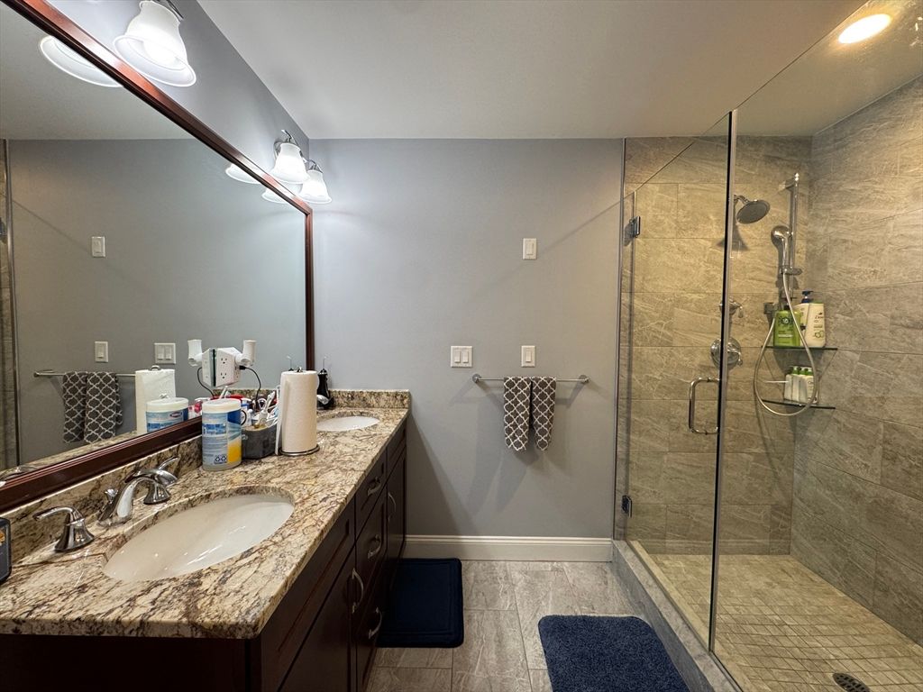 Bathroom, Dual Sink Vanities, Glass Shower, Interior