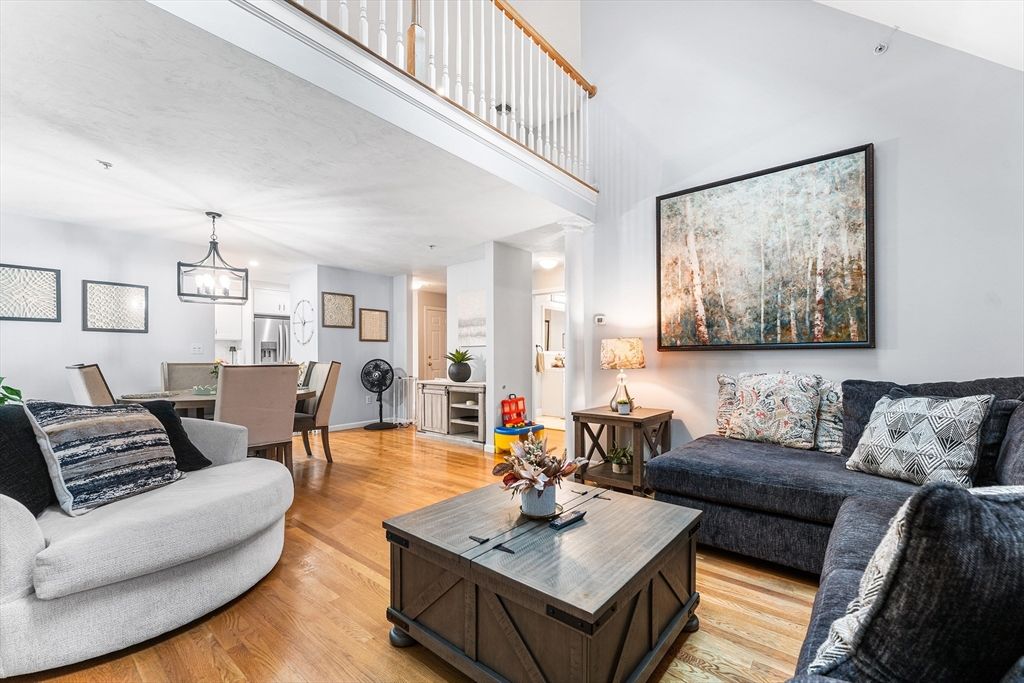 Dining room, Interior, Living room, Pendant Lights, Wood Texture Flooring