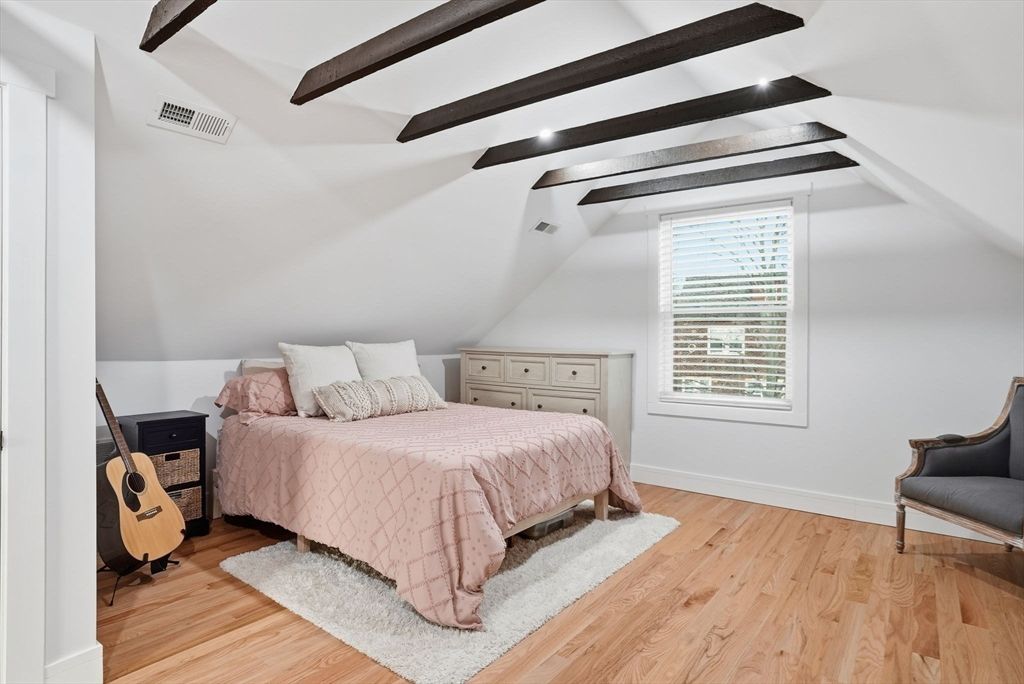 Bedroom, Interior, Wooden Beams, Wood Texture Flooring