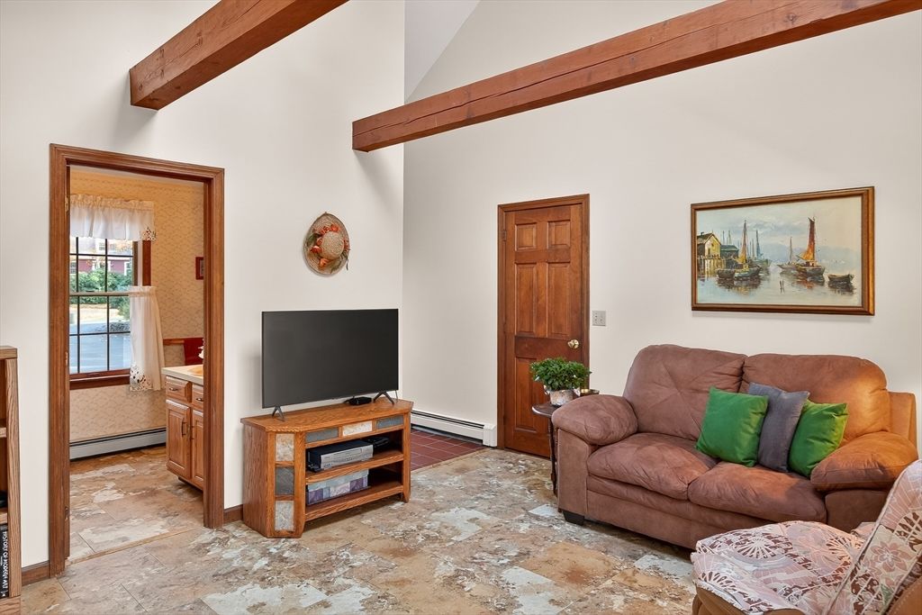 Interior, Living room, Wooden Beams