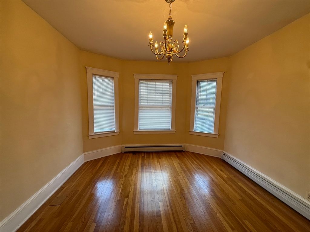 Chandelier, Empty room, Interior, Wood Texture Flooring