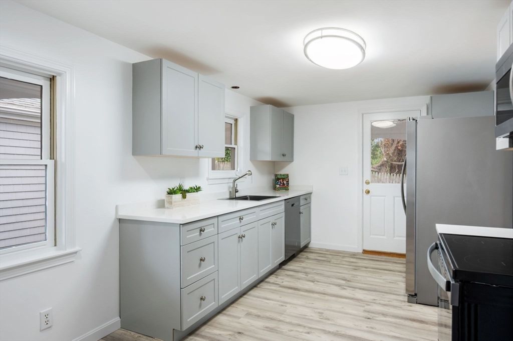 Interior, Kitchen, Wood Texture Flooring