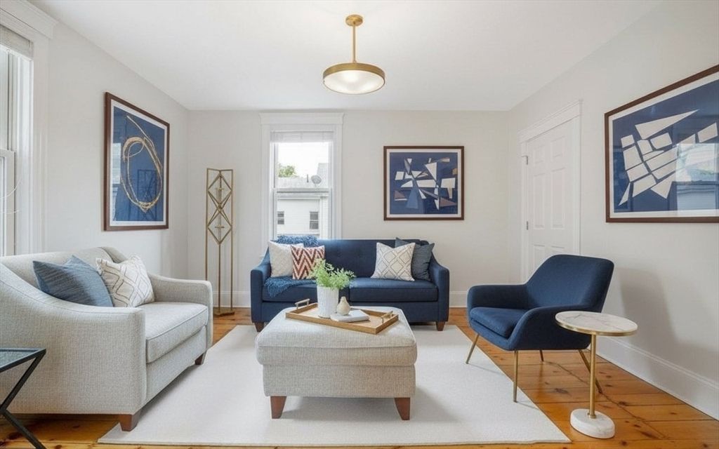 Interior, Living room, Pendant Lights, Wood Texture Flooring