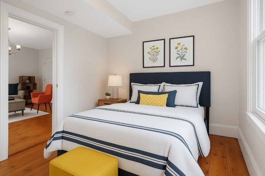 Bedroom, Interior, Wood Texture Flooring