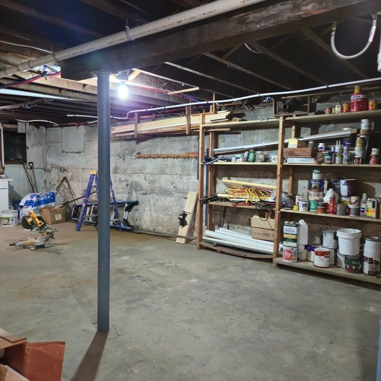 Interior, Stone Walls, Wooden Beams