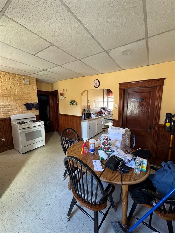 Dining room, Interior, Kitchen, Stone Walls