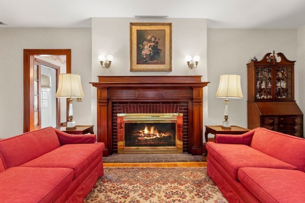 Fireplace, Interior, Living room, Wood Texture Flooring