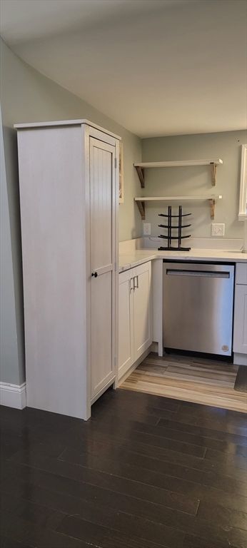 Interior, Kitchen, Wood Texture Flooring
