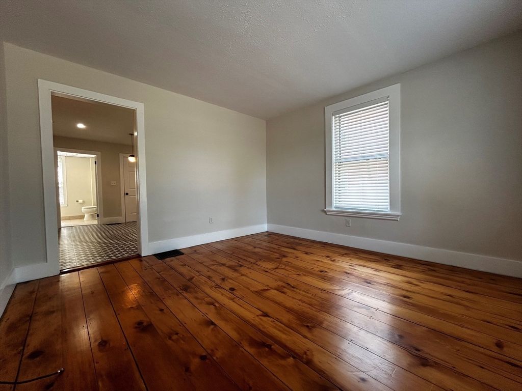 Bathroom, Empty room, Interior, Recessed Lighting, Wood Texture Flooring