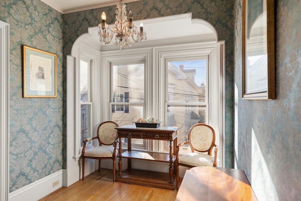 Chandelier, Interior, Wood Texture Flooring