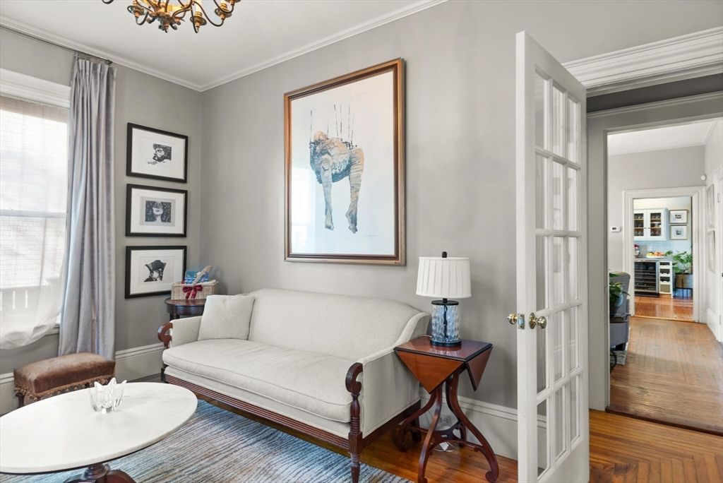 Chandelier, Interior, Wood Texture Flooring