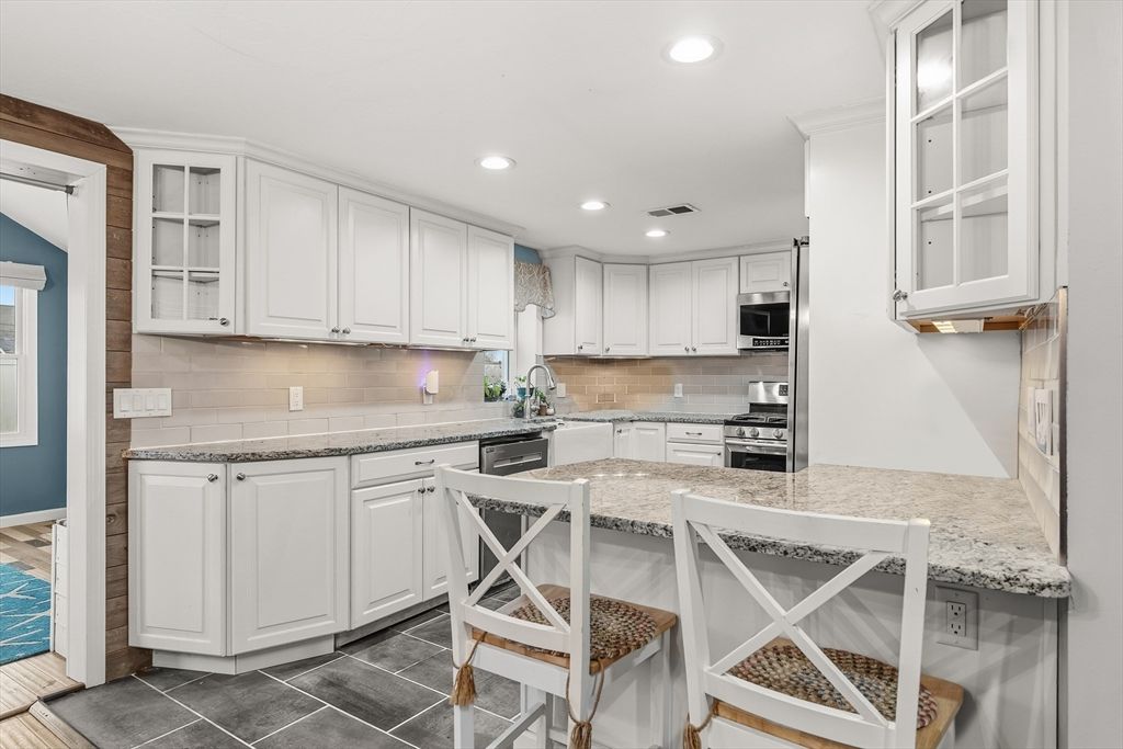 Interior, Kitchen, Recessed Lighting, Stainless Steel Appliances