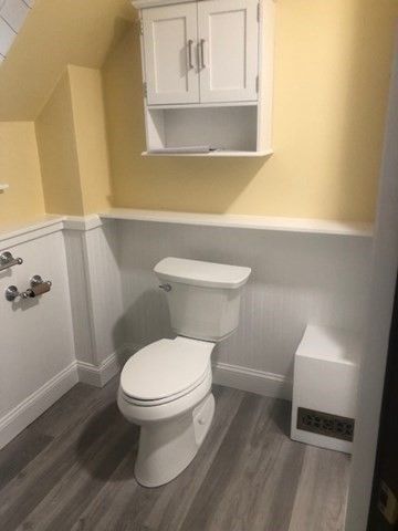 Bathroom, Interior, Wood Texture Flooring