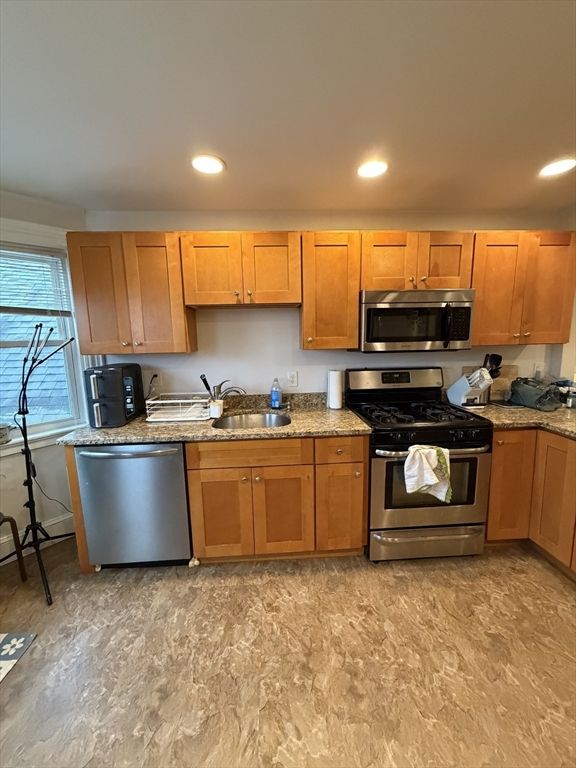 Interior, Kitchen, Recessed Lighting, Stainless Steel Appliances