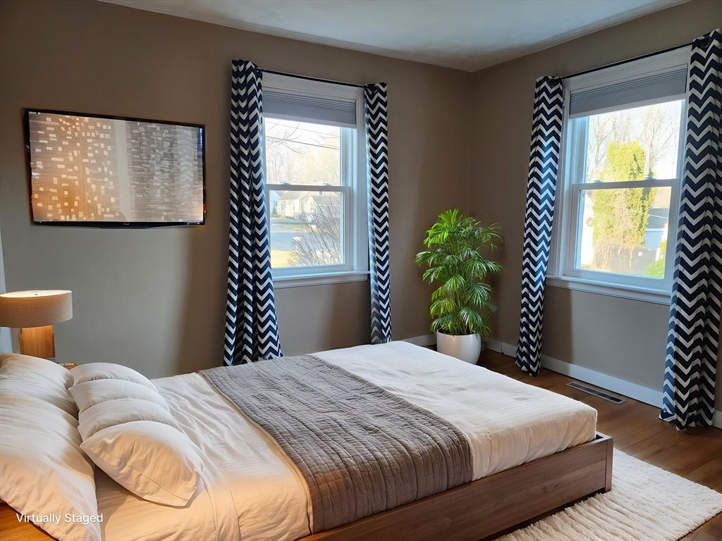 Bedroom, Interior, Wood Texture Flooring