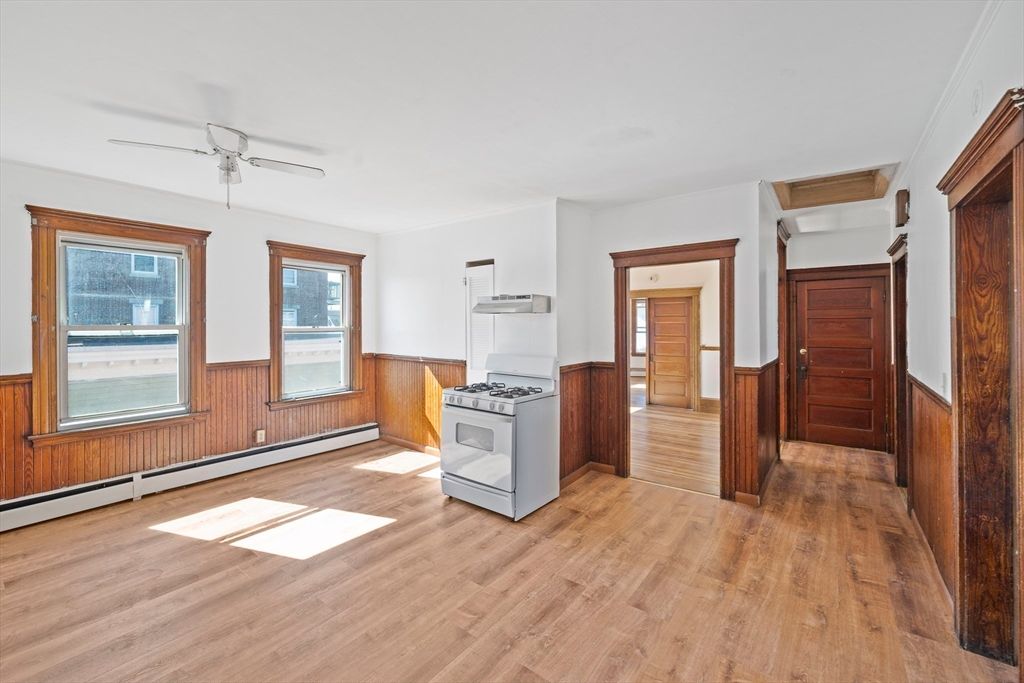 Interior, Kitchen, Wood Texture Flooring