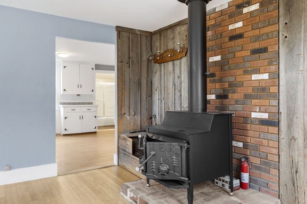 Interior, Stone Walls, Wood Texture Flooring