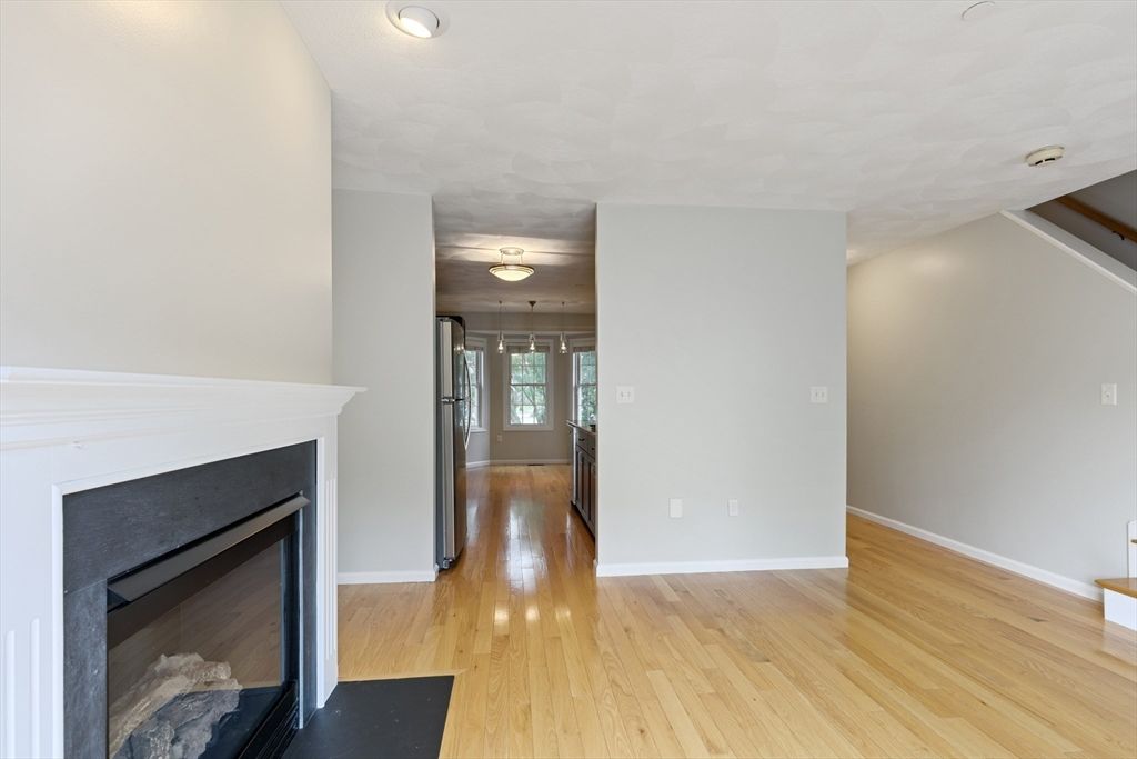 Empty room, Fireplace, Interior, Wood Texture Flooring