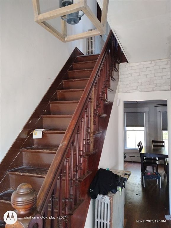 Interior, Stone Walls, Wood Texture Flooring