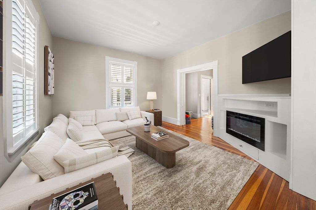 Fireplace, Interior, Living room, Wood Texture Flooring