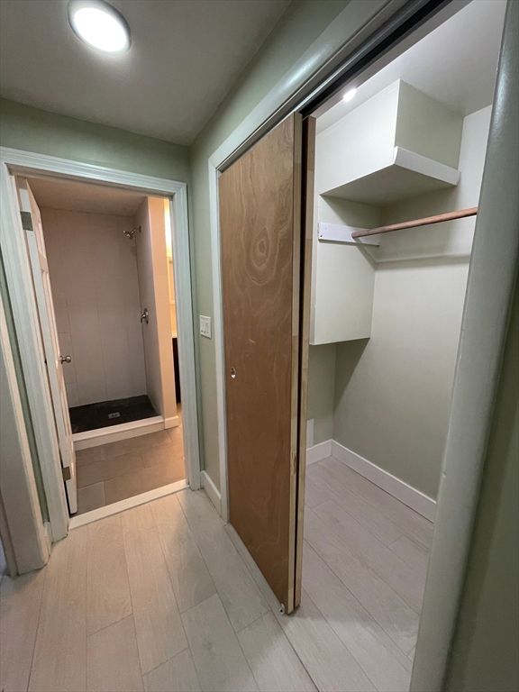 Bathroom, Interior, Recessed Lighting, Wood Texture Flooring