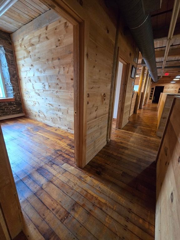 Empty room, Interior, Wood Texture Flooring, Wooden Walls