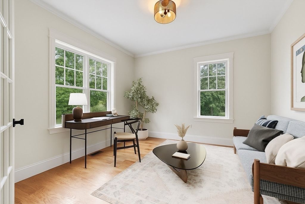 Home Office, Interior, Wood Texture Flooring