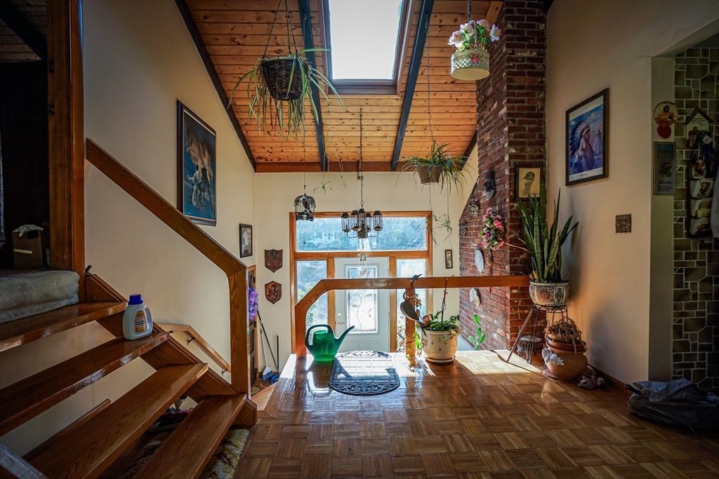 Interior, Stone Walls, Wooden Ceilings, Wood Texture Flooring