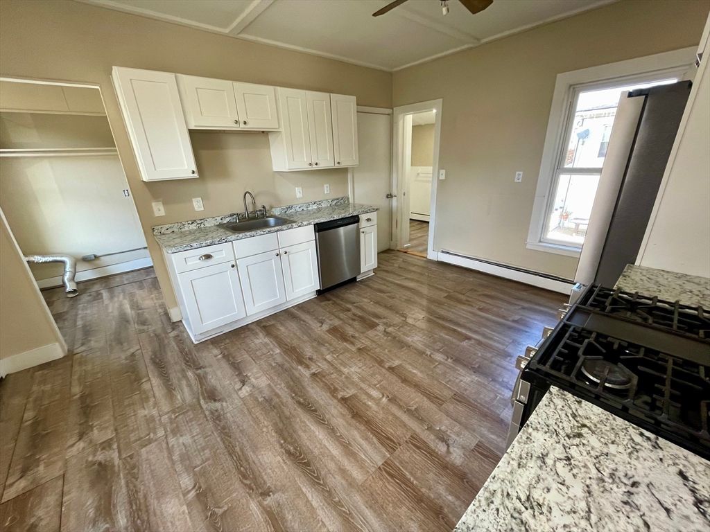 Interior, Kitchen, Wood Texture Flooring