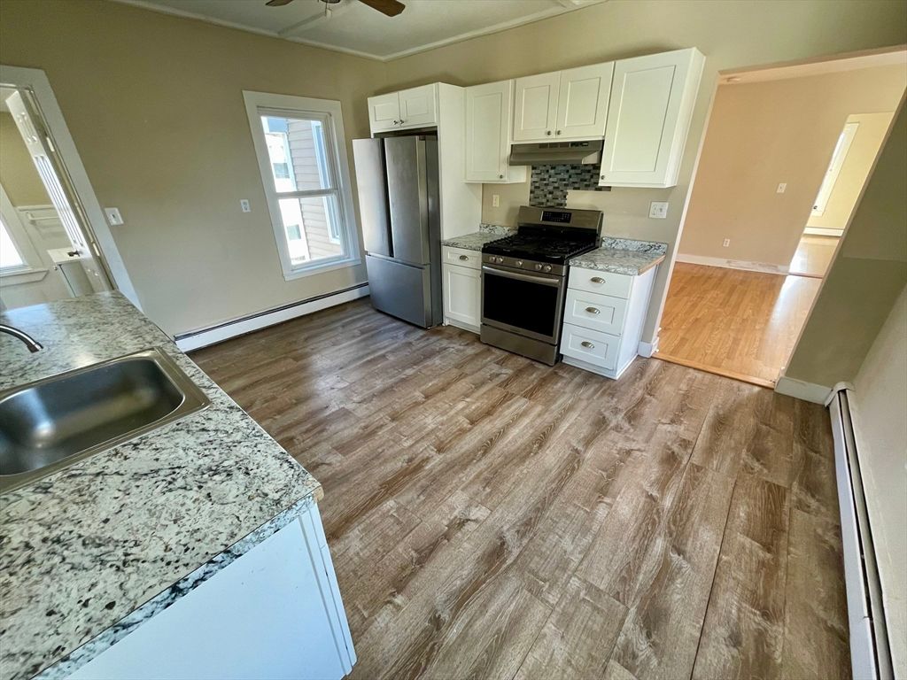 Interior, Kitchen, Wood Texture Flooring