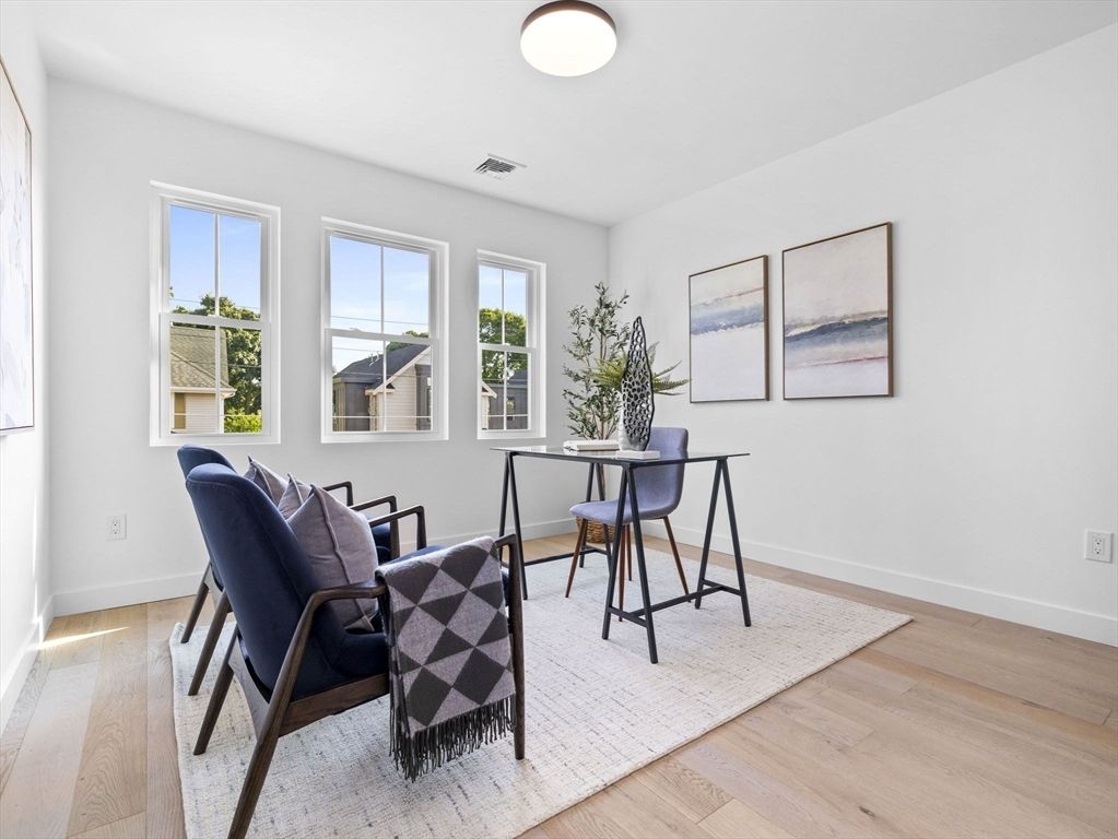 Home Office, Interior, Wood Texture Flooring