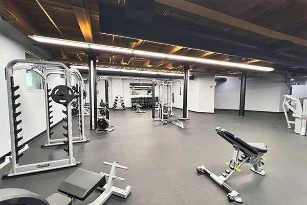 Fitness Equipment, Gym, Interior, Recessed Lighting