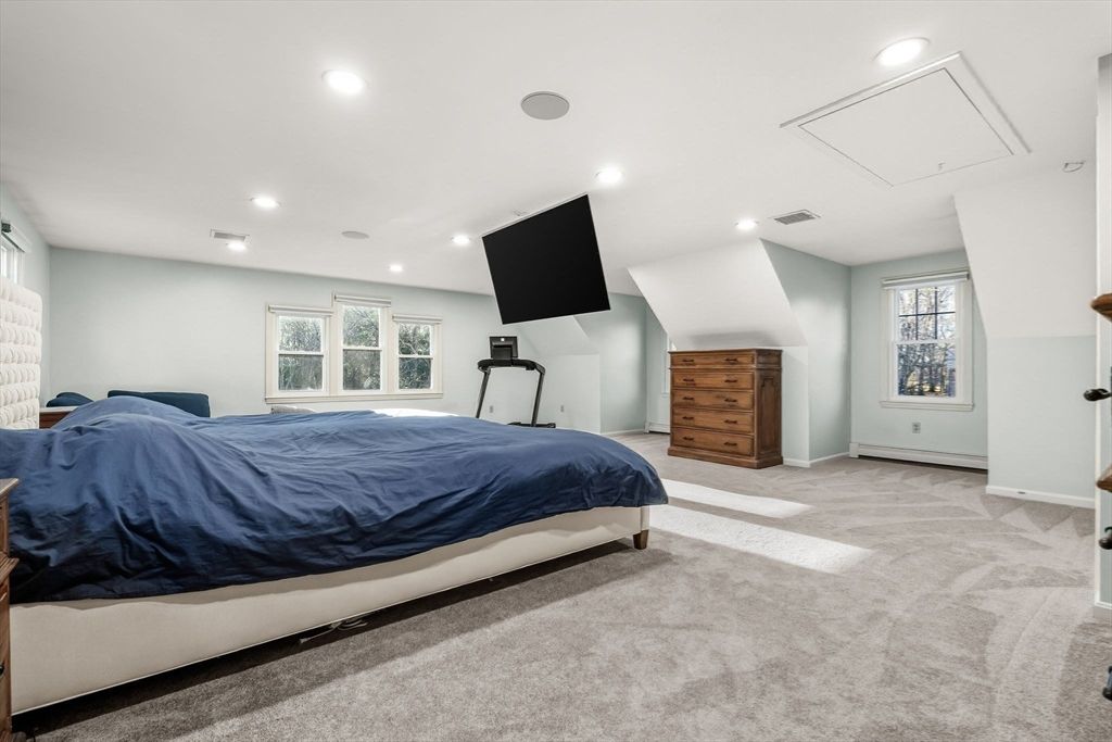 Bedroom, Interior, Recessed Lighting