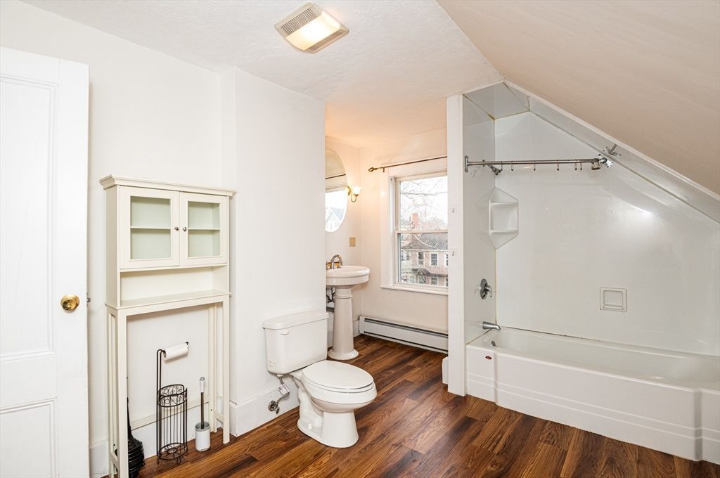 Bathroom, Interior, Wood Texture Flooring