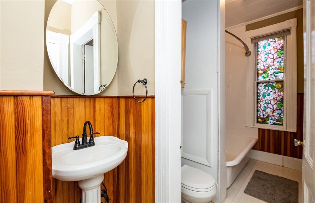 Bathroom, Interior, Wooden Walls