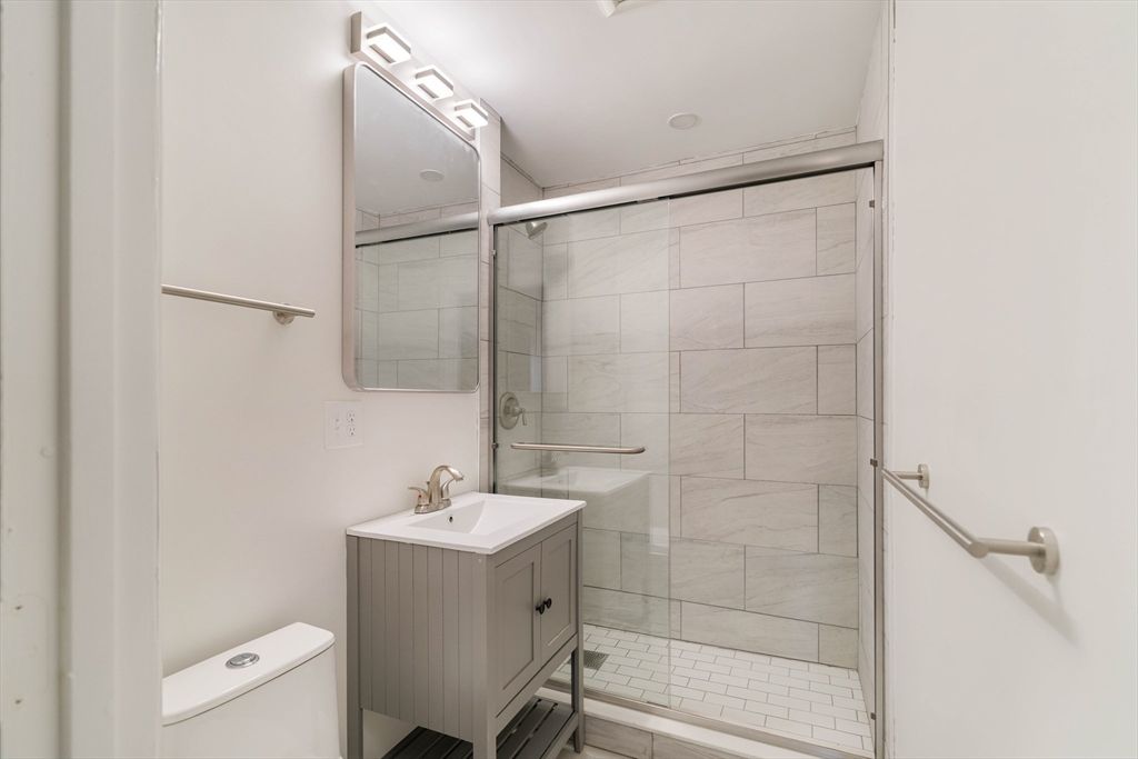 Bathroom, Glass Shower, Interior, Marble Walls