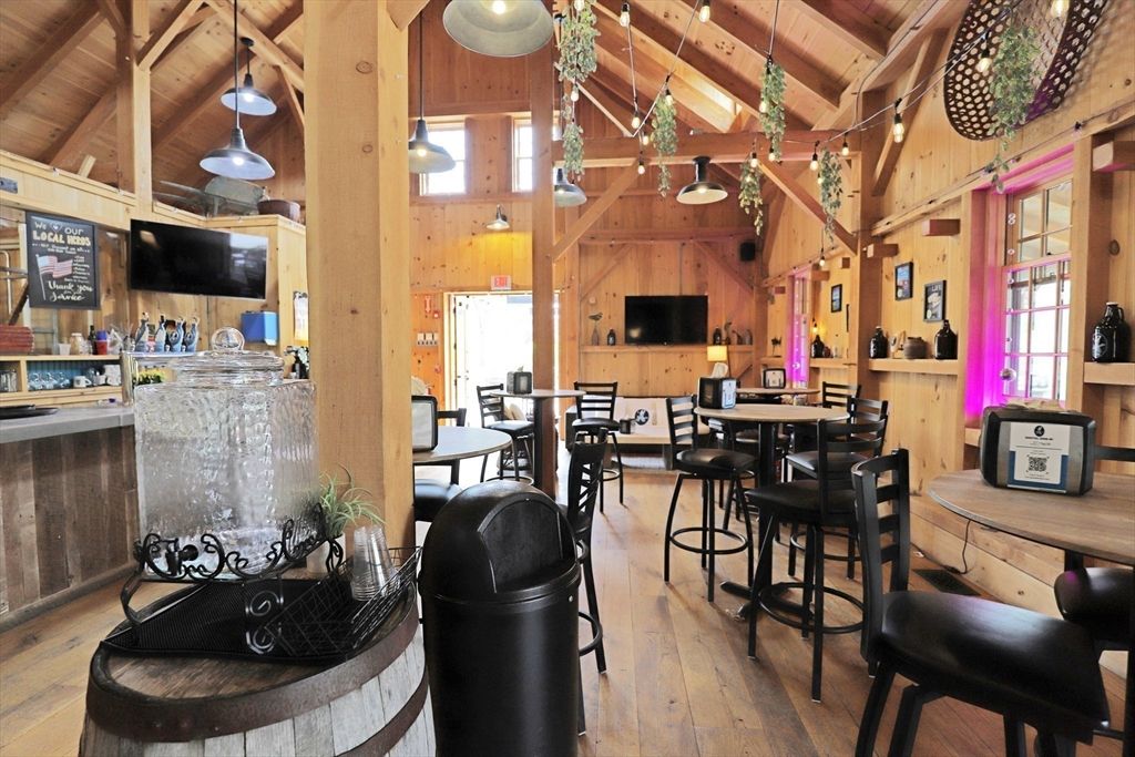 Dining room, Interior, Pendant Lights, Wooden Beams, Wooden Ceilings, Wood Texture Flooring, Wooden Walls