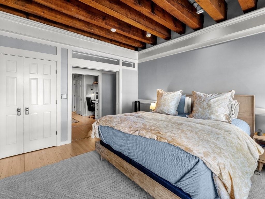 Bedroom, Interior, Wooden Beams, Wood Texture Flooring