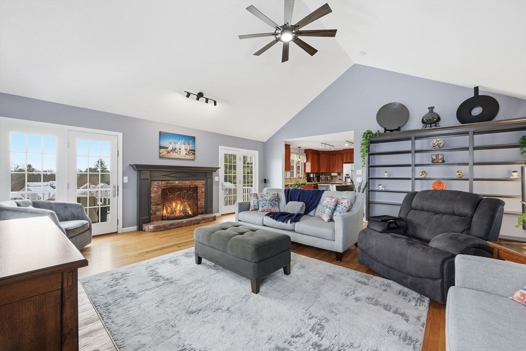 Fireplace, Interior, Living room, Wood Texture Flooring