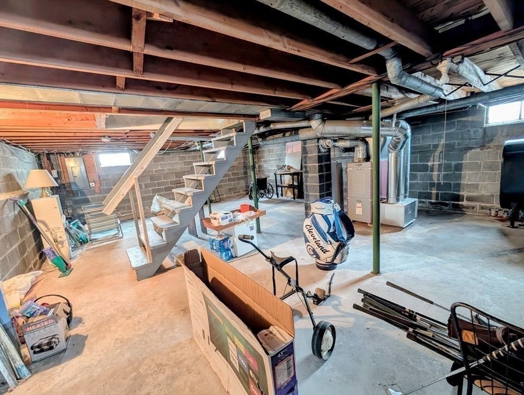 Interior, Stone Walls, Wooden Beams