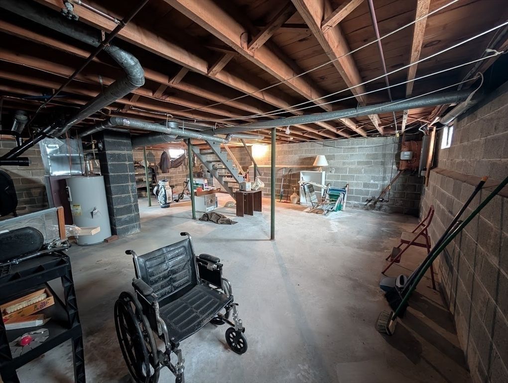 Interior, Stone Walls, Wooden Beams