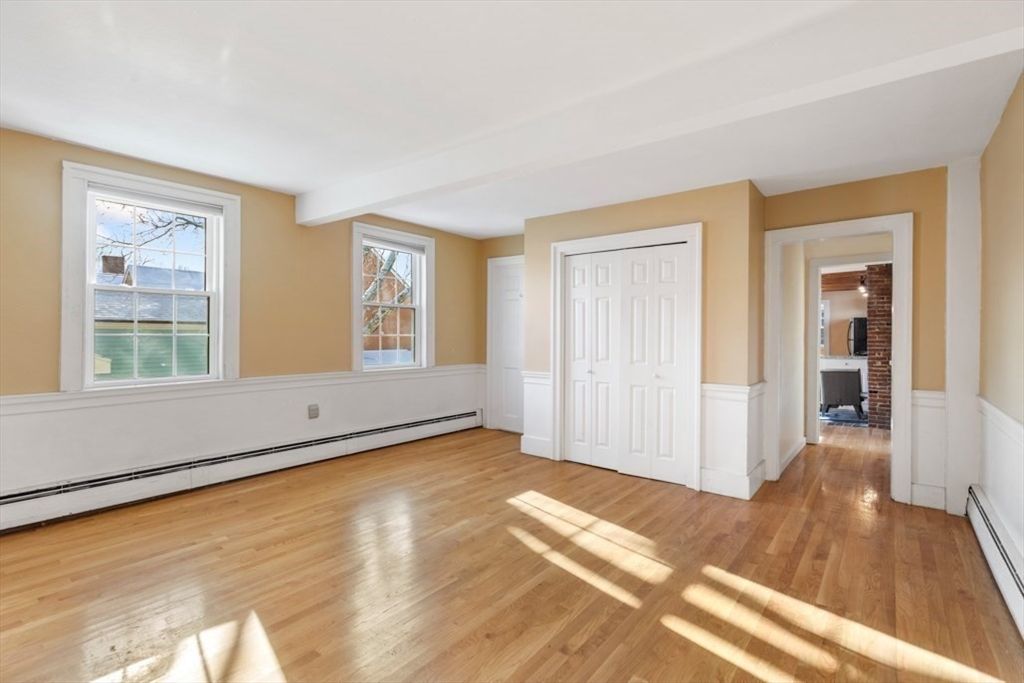 Empty room, Fireplace, Interior, Wood Texture Flooring