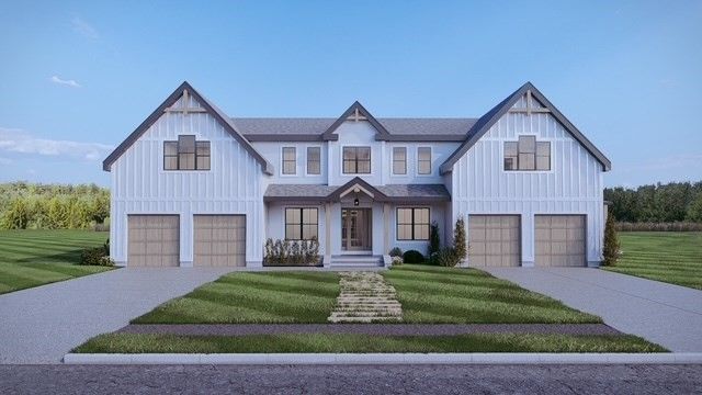 Attached, Exterior, Facade, Farmhouse