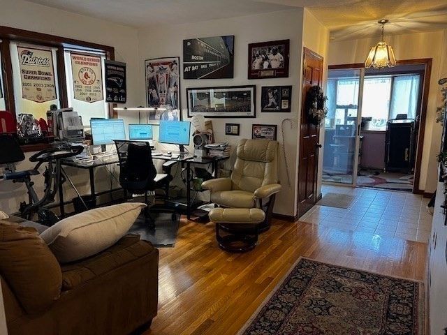 Home Office, Interior, Wood Texture Flooring