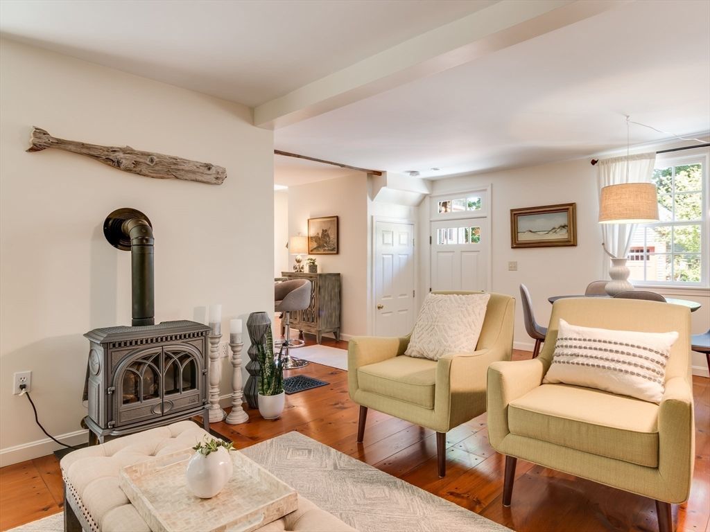 Fireplace, Interior, Living room, Pendant Lights, Wood Texture Flooring