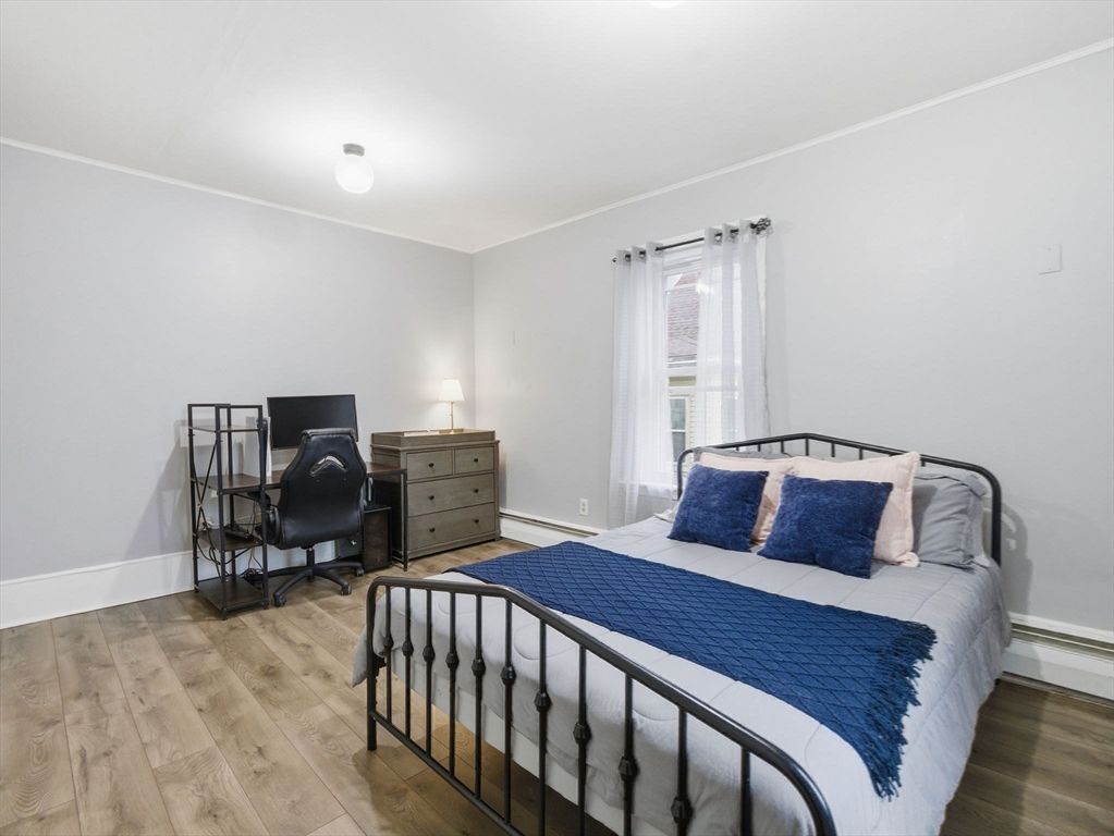 Bedroom, Home Office, Interior, Wood Texture Flooring