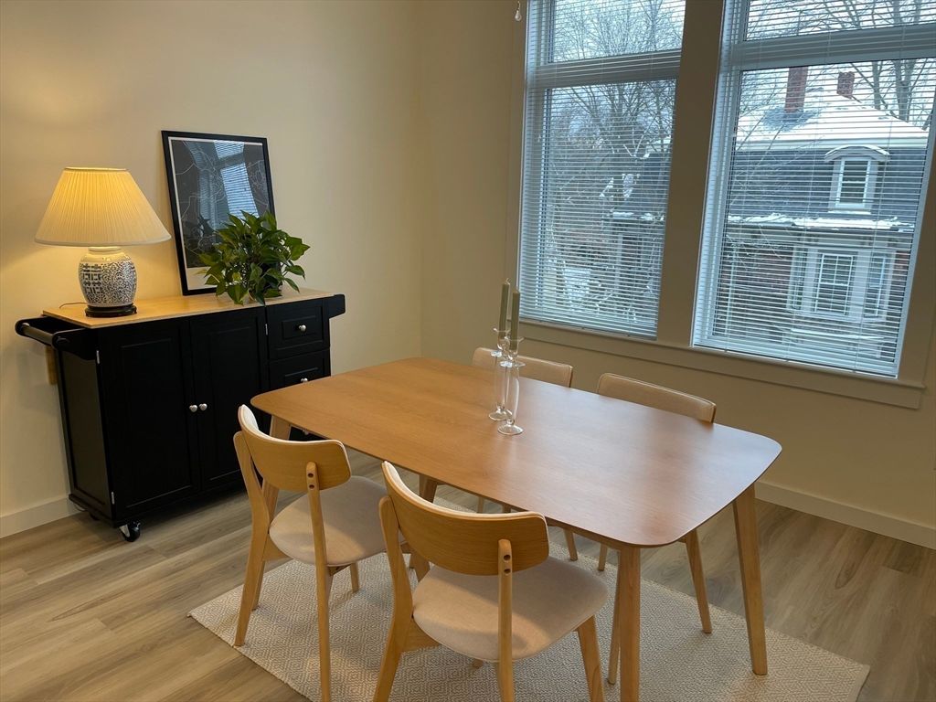Dining room, Interior, Wood Texture Flooring